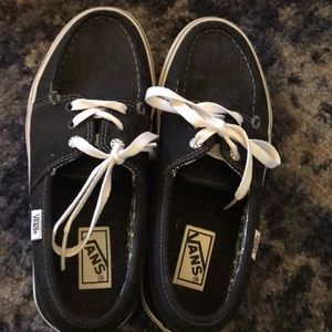 Black and white vans